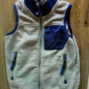 Kids Sleeveless Jacket - Gray and Blue